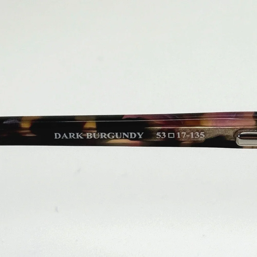 LAURA ASHLEY Caroline Eyeglasses Frame Only 53-17-135 Dark Burgundy Red Full Rim